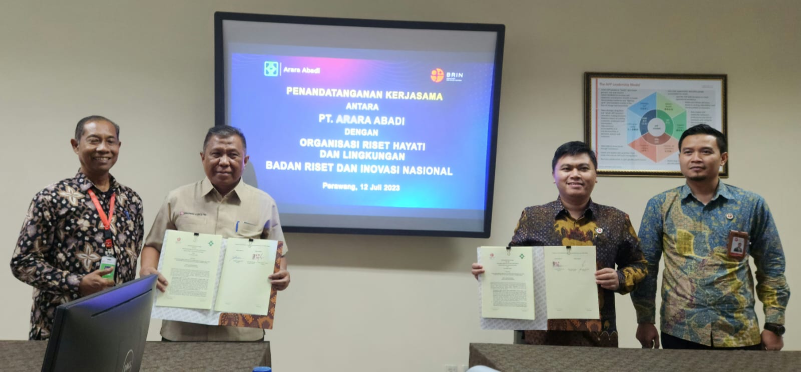 PT Arara Abadi Kembali Teken MoU dengan BRIN